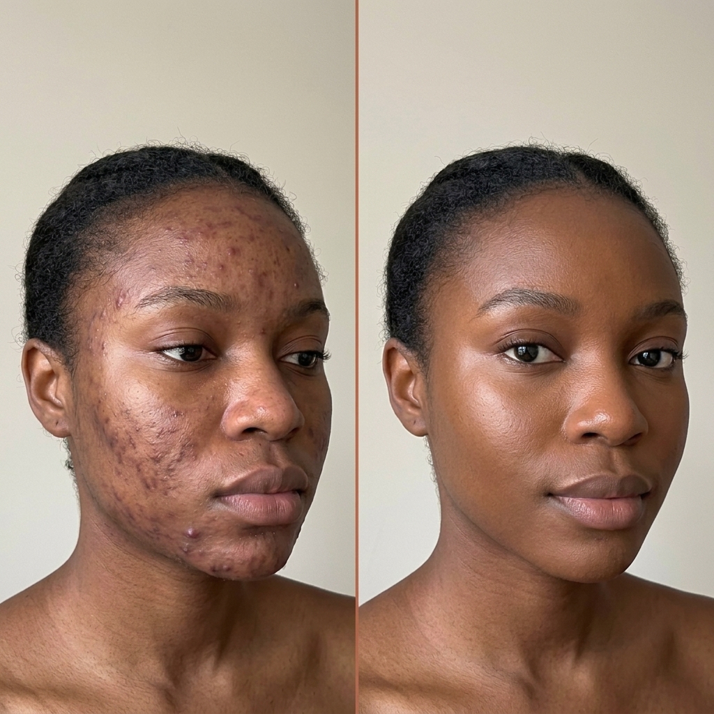 Fatimah K. before and after