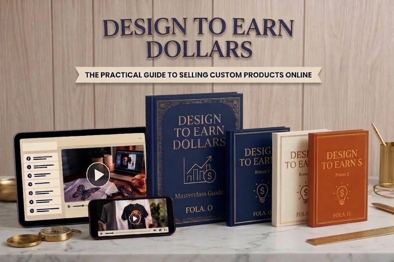 Design to Earn Dollar guide mockup